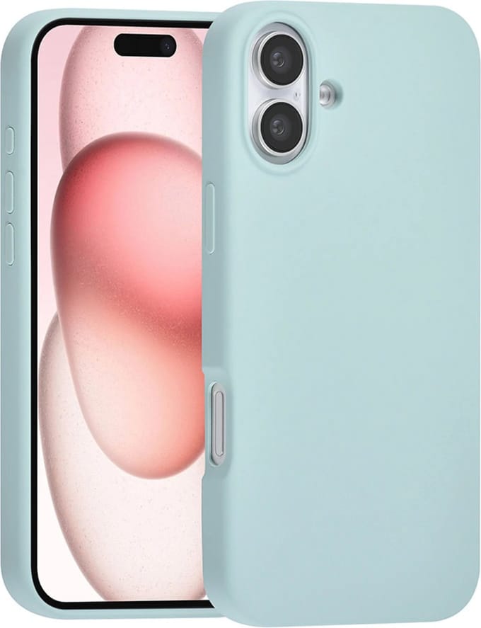 TUNIQ telefoonhoesje voor Apple iPhone 16 Plus - Siliconen backcover - Blauw