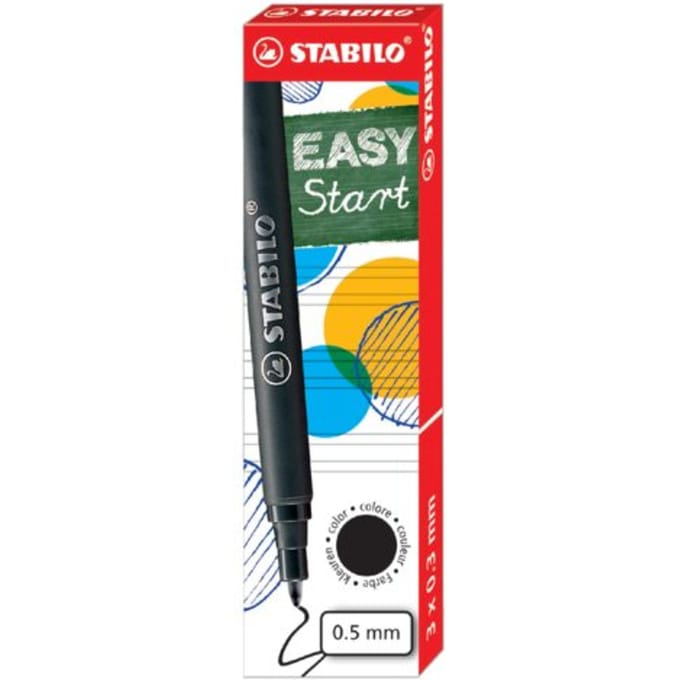 STABILO EASYoriginal - Navullingen - Medium 0,5 mm - Zwart - Doos met 3 stuks