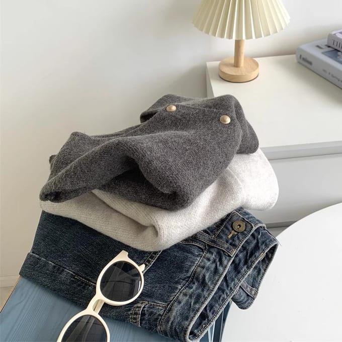 Dames Korte Gebreide Trui Mouwloos Koreaans Dames Effen Kleur Vest Dames Pullover Vrouwelijke Tops One size gray