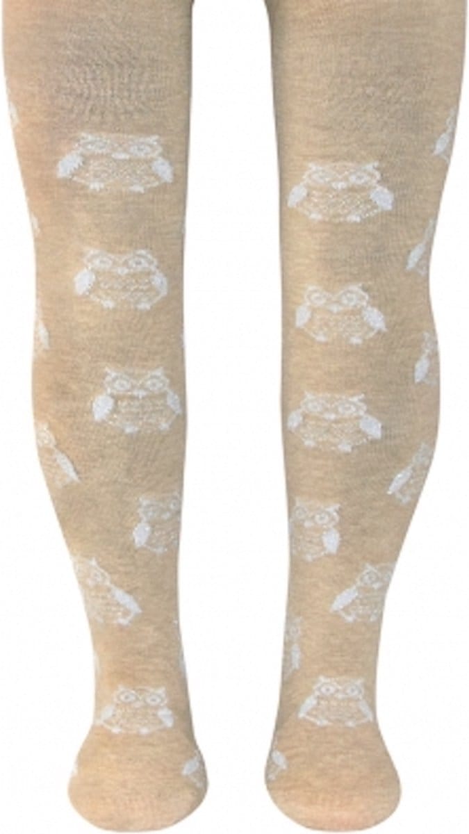 Ewers maillot maat 98/104 met uilen print beige melee