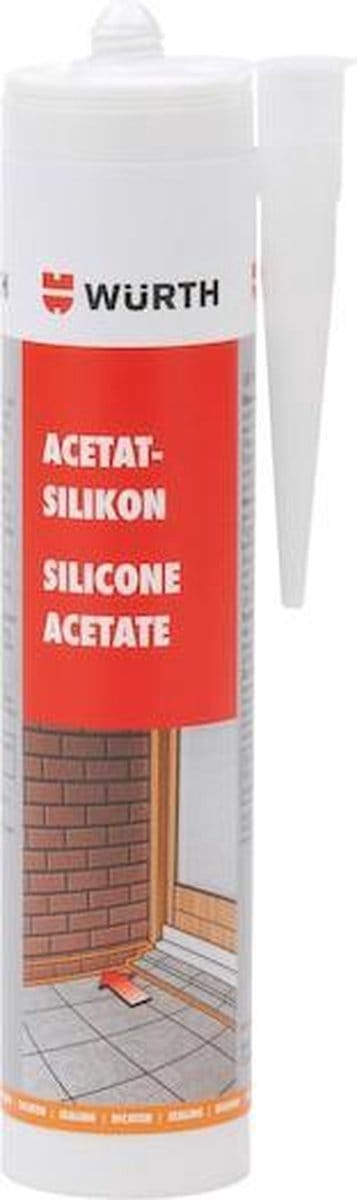 WURTH SILICONEN ACETAAT WIT 310 ML