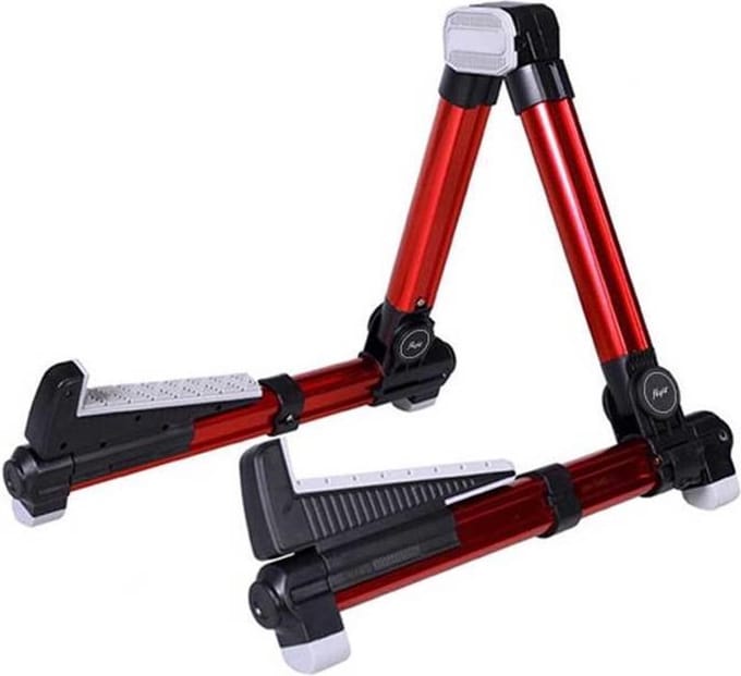 Flight FLUST01-RD Aluminium Ukulele Standaard Opvouwbaar met Rubber Bescherming