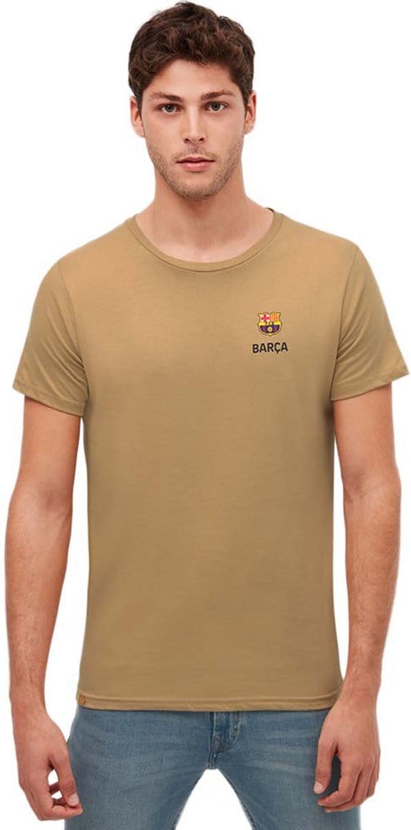 BarÇa Ball T-shirt Met Korte Mouwen Beige L Man