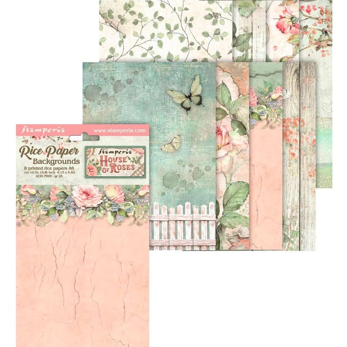 Motief strozijde achtergronden "House of Roses"