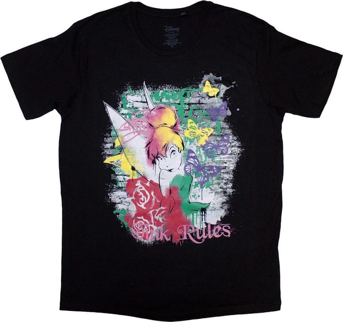 Tinker Bell - Tink Rules Heren T-shirt - S - Zwart