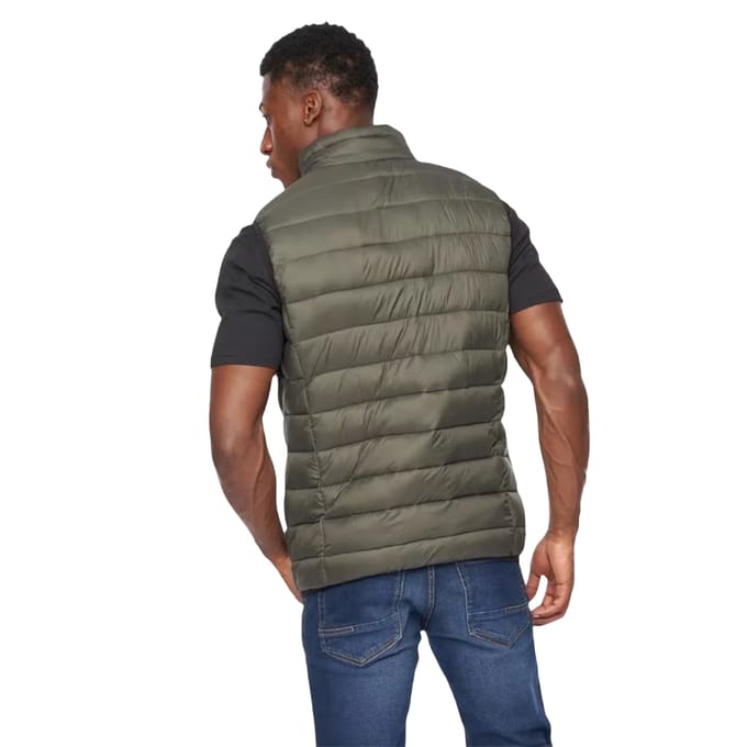 Crosshatch Heren Gattering Gequilte Gilet (Olijf Camo)