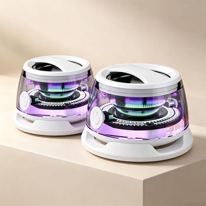 G200 Bluetooth 5.3-luidspreker Mini-luidspreker Draagbare magnetische luidspreker Multifunctionele RGB-luidspreker RGB-verlichting 7 uur speeltijd wit