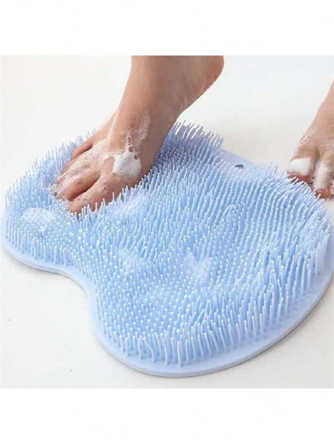 Voetenschrobmat, Exfoliërende Doucheschrobpad, Siliconen Voetmassageapparaat, Badkamer Voetenschrobber 1