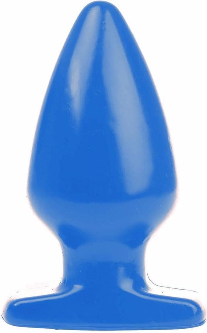 I Love Butt - Dikke Buttplug - L - Blauw