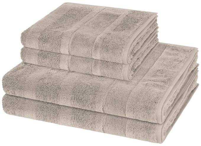 Cawö Sonstiges 2 X handdoek 2 X douchehanddoek - in set 4 pack Noblesse