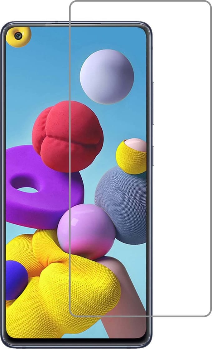 Screenprotector - Geschikt voor Samsung Galaxy A21s - Extra Sterk - Gehard Glas - Beschermglas - Tempered Glass - Screen Protector