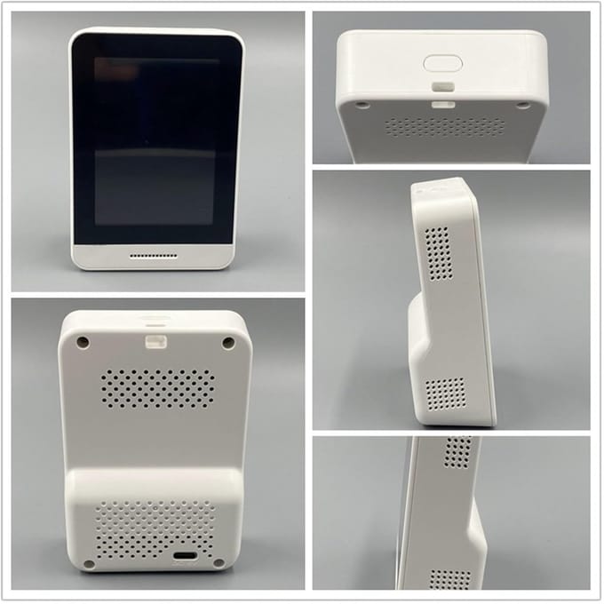 Luchtkwaliteitsmeter - CO2 Detector - Binnenlucht Meten - 5 In 1 Sensor - 1200 mAh Batterij - Zwart