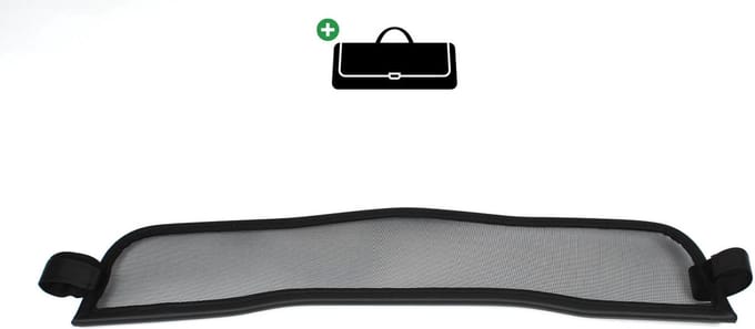 Windscherm Mazda MX5 NC | 2005-2015 | incl. luxe opbergtas | Zwart