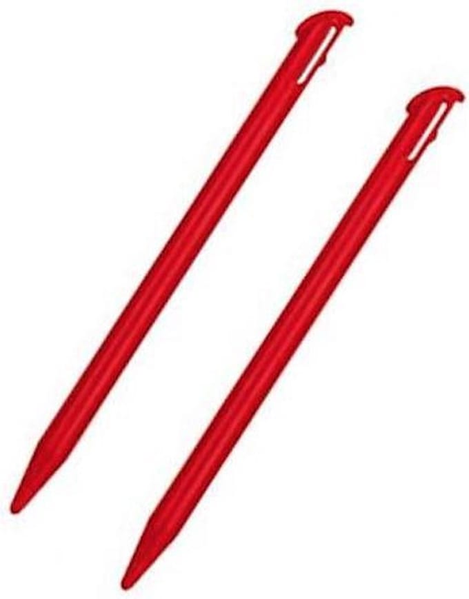 2x Stylus pen geschikt voor Nintendo New 3DS XL Rood