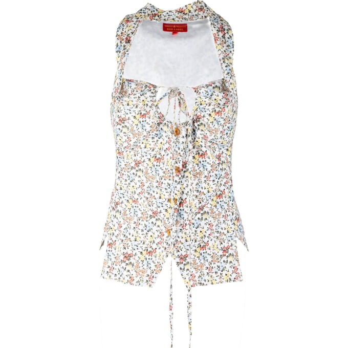 Vivienne Westwood Rood Label Bloemenprint Top - '00s