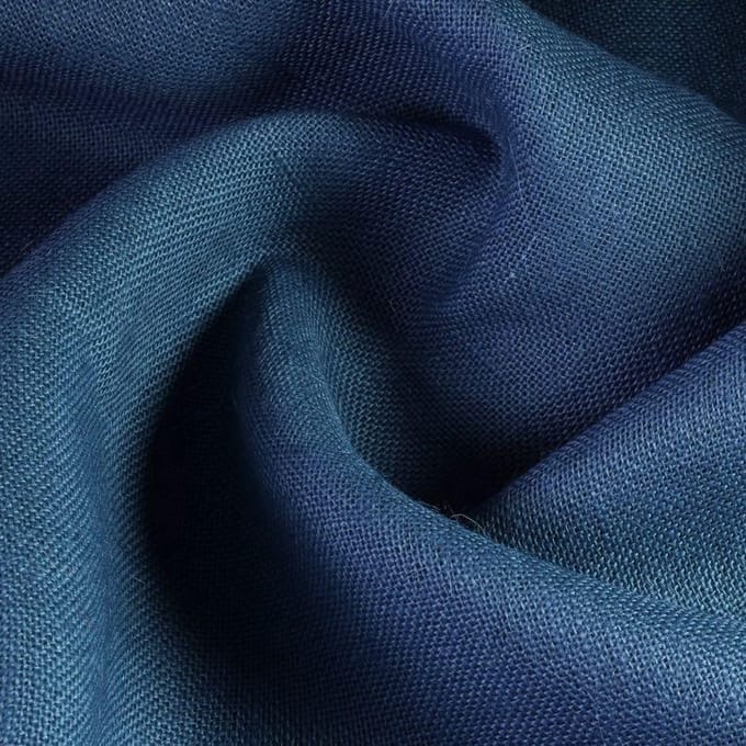 Jute stof - Denim -5 meter