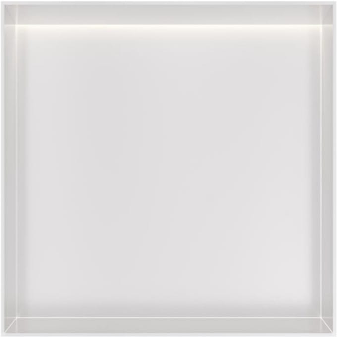 Hotbath &More Inbouwnis - 30 x 30 x 10 cm - Frameless - met LED-verlichting - Mat Wit