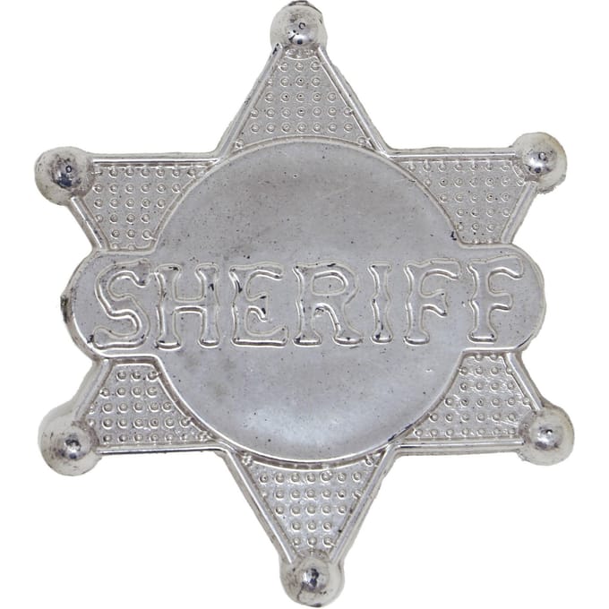 Étoile de Shérif en Plastique Badge de Cowboy