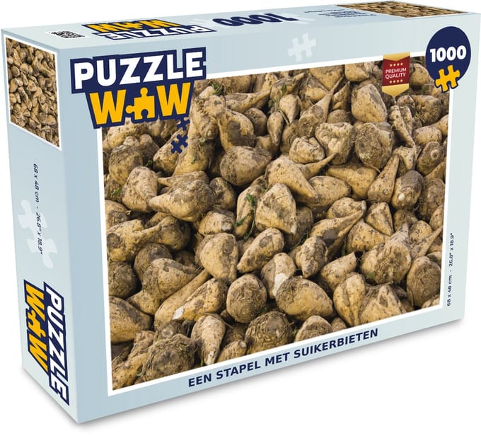 Puzzel Een stapel met suikerbieten - Legpuzzel - Puzzel 1000 stukjes volwassenen