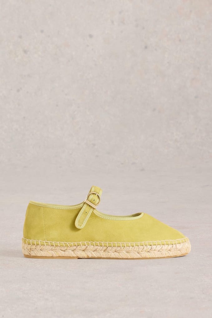 White Stuff Mary Jane Espadrilles Bright Green Größe: 3 | Ballerinas Outlet | Damen | Grün