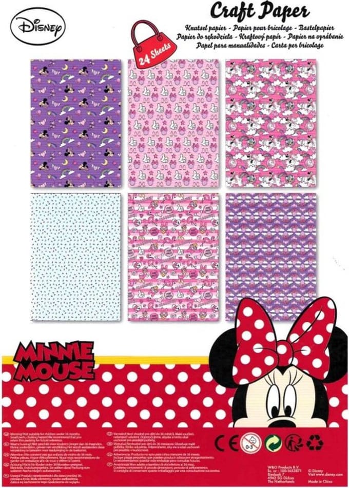 Disney knutselpapier 24 sheets 21x21x29.7cm
