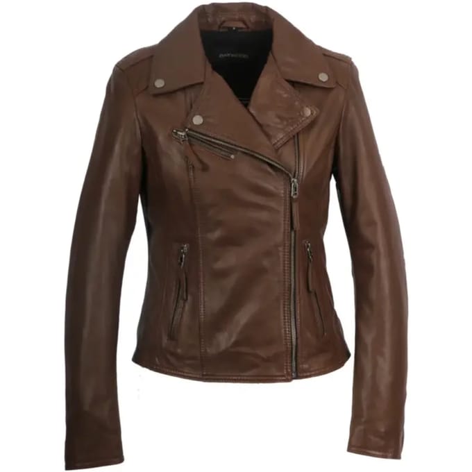 Leren jas voor vrouwen Oakwood Clips