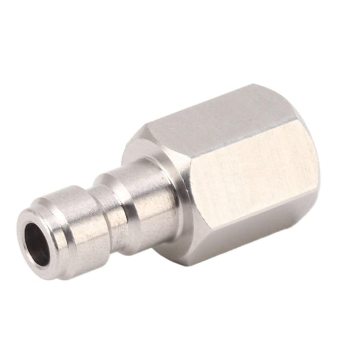 1/8 Inch Bspp Binnendraad Fitting 304 Roestvrij Staal Rechte Koppeling Adapter voor CO2 white