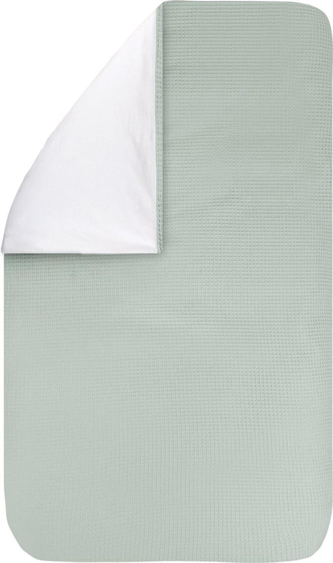BINK Bedding Dekbedovertrek Wafel (Pique) Olijf Ledikant 100x135 cm (geen sloop)