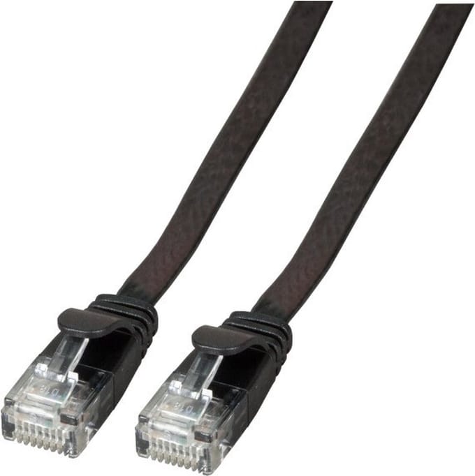 EFB NORDIC EFB-Elektronik patch cable - 25 cm - black - Zwart - 0.25m