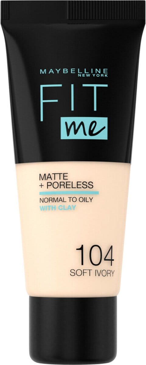3x Maybelline Fit Me Matte + Poreless Foundation 104 Soft Ivory