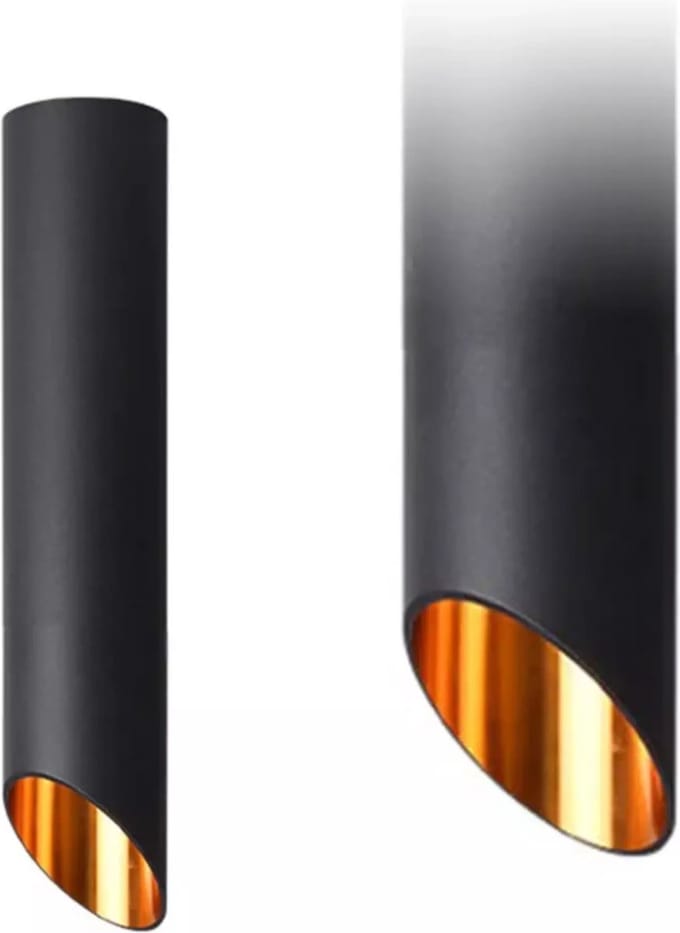 TooLight Moderne plafondlamp - minimalistisch design - zwart/goud - 30 cm
