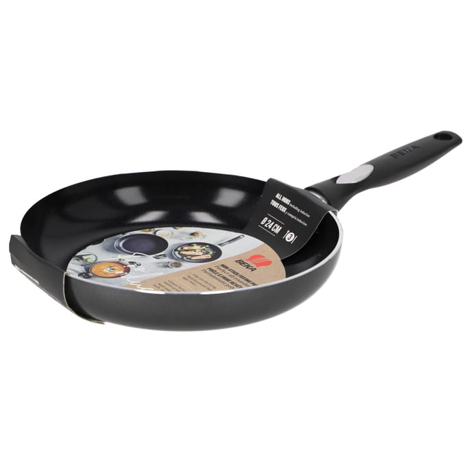 Beka Pro Induc Koekenpan - Ø 24 cm - Braadpan - Keramische antikleeflaag - PFAS-vrij - Geschiktvoor inductie - Zwart