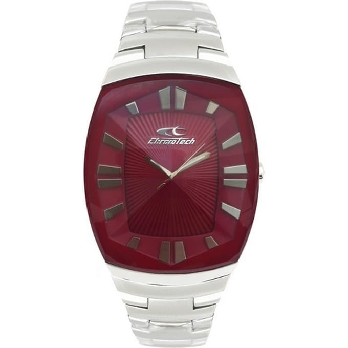 Horloge CHRONOTECH CT7065L-27M. Kwarts, Kleur rood. Kobieta. brown
