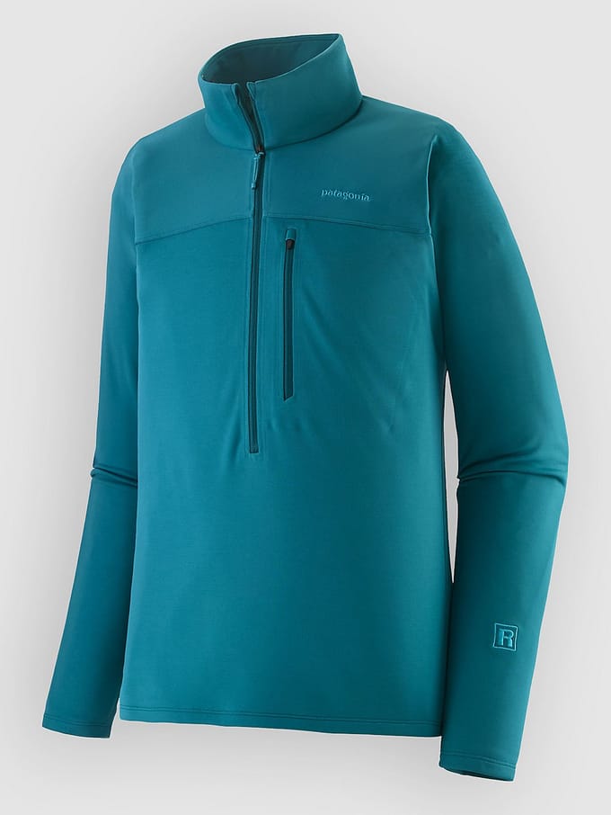 Patagonia R1 Ultralight 1/2 Half-Zip Sweater blauw