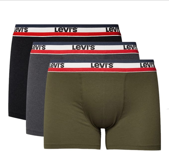 Levi's - Sportswear Logo Boxer 3-pack - 100002870 - 009 Khaki