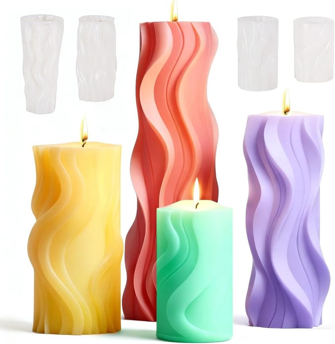 Flexibele Siliconen Mal voor Kerstkaarsen en Decoraties
