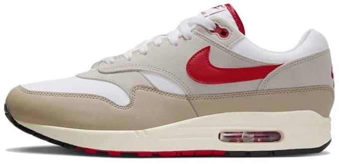 Nike Air Max 1 Since 72 Heren Sneakers Crèmewit Universiteitsrood HF4312-100 40.5 gray