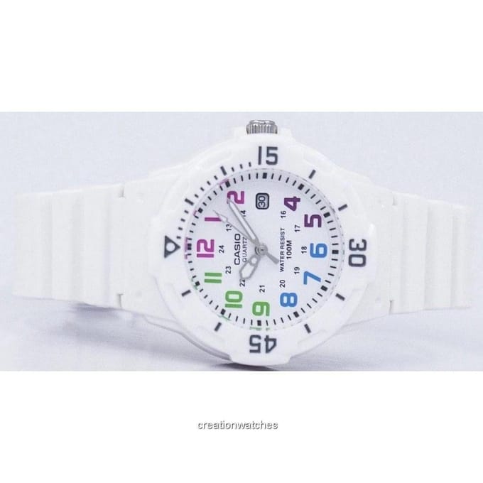 Casio Enticer Analog White Dial LRW-200H-7BVDF LRW200H-7BVDF Montre Femme blanc