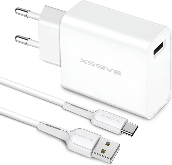 USB Lader met USB-A naar USB-C Kabel 1 Meter - 18 Watt - Fast Charger