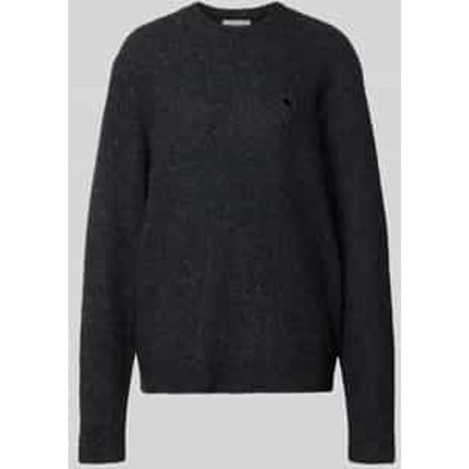 Gebreide pullover met gestikt logo model 'CURTIS'
