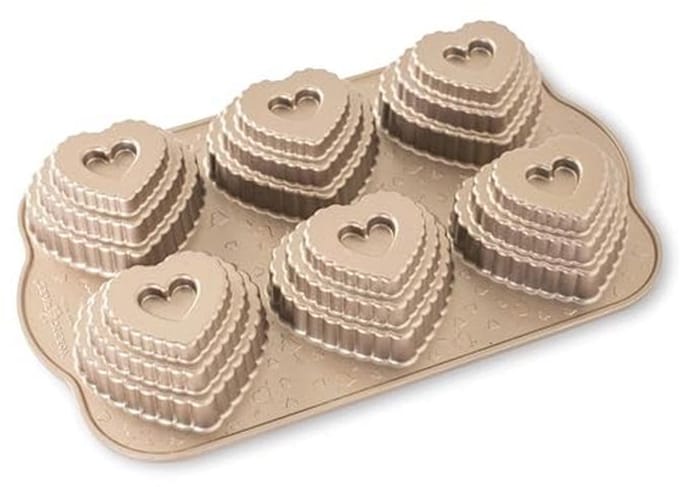 3D Muffinvorm Hart - Krans voor Romantische Traktaties