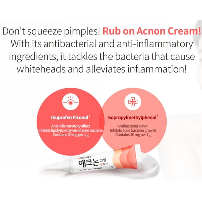 [DONG-A PHARM] Acnon Crème 13g & Aclean Gel 20g Aclean Gel 20g white
