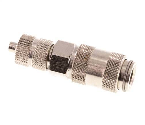 Vernikkeld Messing DN 2.7 (Micro) Luchtkoppeling Snelkoppeling 3x4.3 mm Push-On