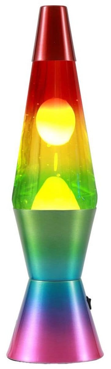 i-total - LED Lava Lamp Spaceship - regenboog