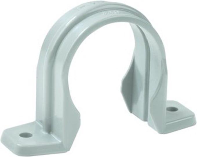 Dyka Zadels PVC grijs 40mm (Prijs per 25 stuks)