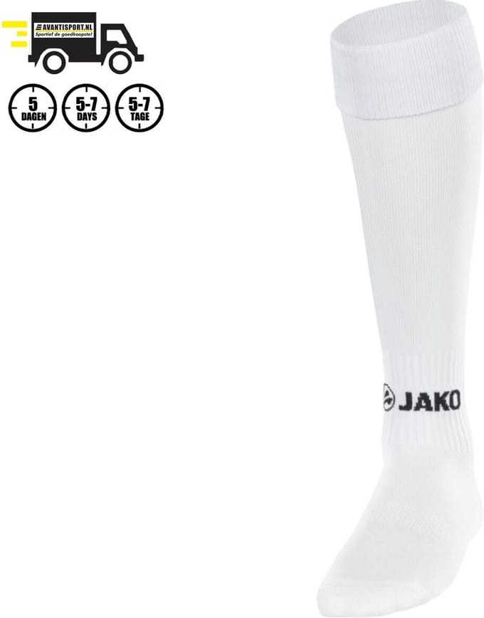 Jako Glasgow 2.0 Kousen - Wit | Maat: 39-42