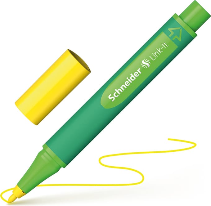 Schneider viltstift - Link-It - lijnbreedte 1,0mm - golden-yellow - S-192005