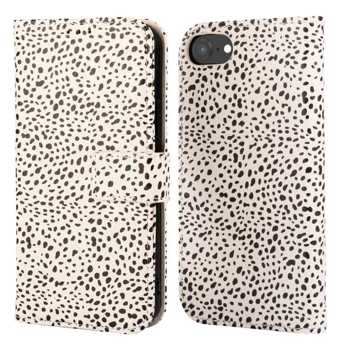 imoshion Hoesje - Geschikt voor Apple iPhone 17e / 16e - Design Bookcase smartphone - Desert Dots