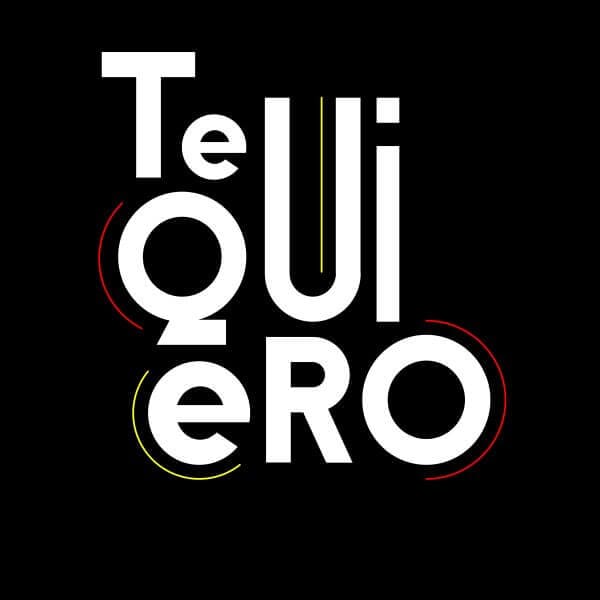 Te Quiero Dames T-shirt - Zwart - 3XL