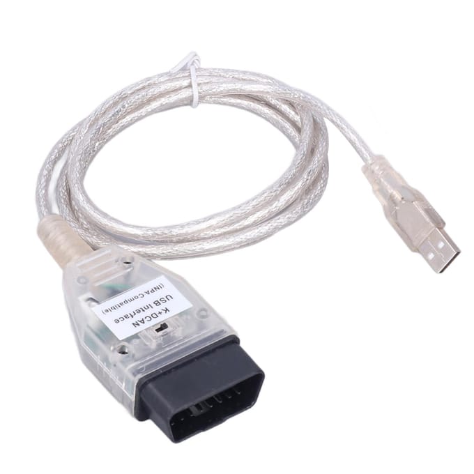 Autodiagnose Tool Kabel K+DCAN OBD2 USB Kabel Interface met Schakelaar Vervanging voor Serie 1 E81 gray